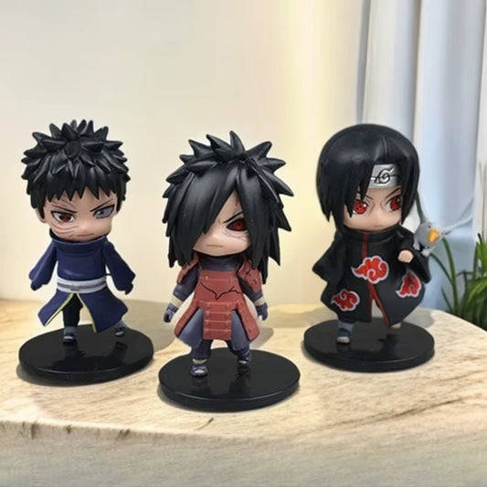 Naruto Kakashi Itachi Tsunade Figurines Doll Handmade Models Omaments Cartoon Trendy Toys: Sasuke